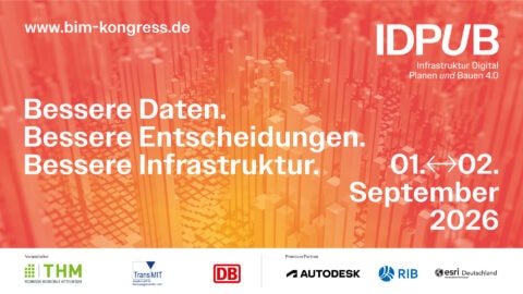 Digitale Bauinfrastruktur auf der IDPUB 2026. Bauwirtschaft im Fokus.
