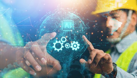 Gestützte Bauplanung mit digitaler Technologie im Baugewerbe.