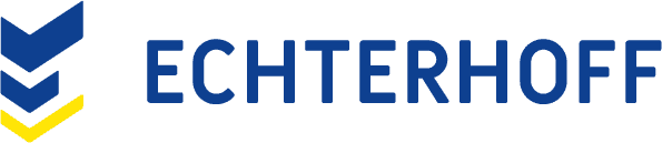 Logo der Firma Echterhoff Baustoffe im Bauwirtschaftskontext.